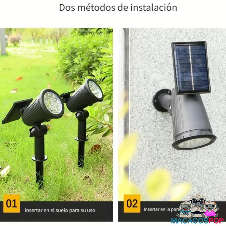 Luces Solares Para Exteriores Luces De Poste Luz de Color