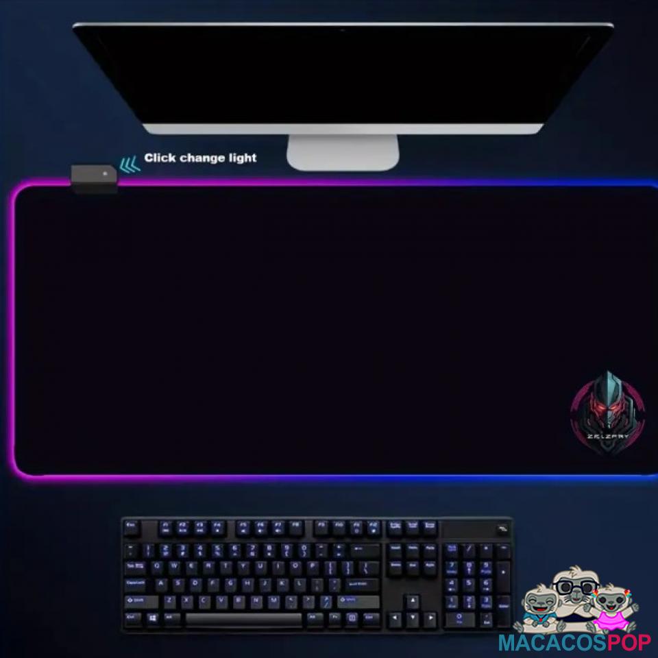 Alfombrilla de ratón para juegos con LED RGB con 14 modos de iluminación MacacosPop